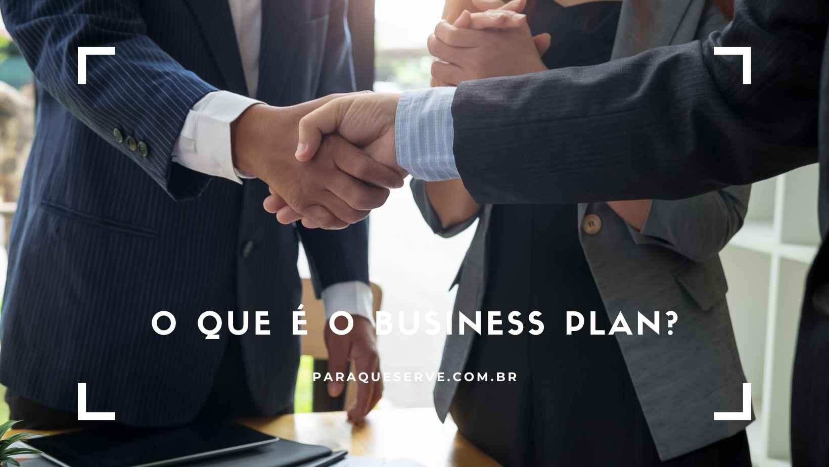 O que é business plan