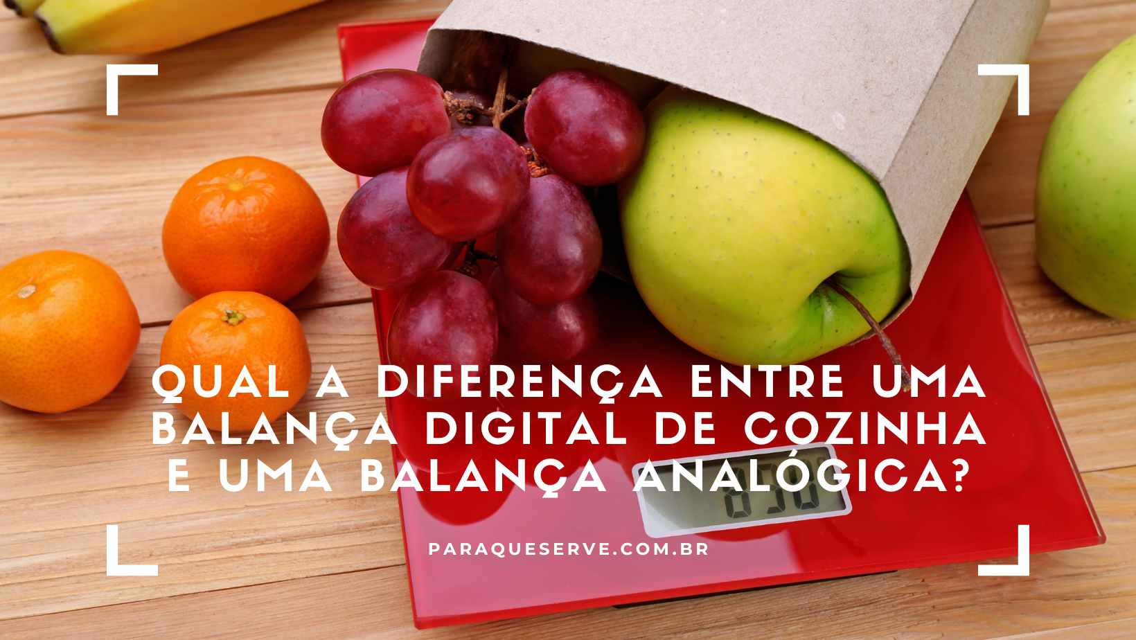 Qual a diferença entre uma balança digital de cozinha e uma balança analógica?